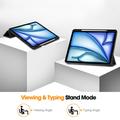iPad Air 13 (2025) Tri-Fold Series Smart Folio -kotelo - Musta