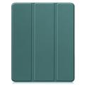 iPad Air 13 (2025) Tri-Fold Series Smart Folio -kotelo - Mustanvihreä