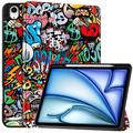 iPad Air 13 (2025) Tri-Fold Series Smart Folio -kotelo - Graffiti