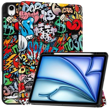 iPad Air 13 (2025) Tri-Fold Series Smart Folio -kotelo - Graffiti