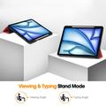 iPad Air 13 (2025) Tri-Fold Series Smart Folio -kotelo - punainen