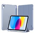 iPad 2022/2025 Tech-Protect SmartCase Pen Hybrid Tri-Fold Folio -kotelo - Kristallinsininen