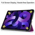 iPad Air 11 (2024) Tri-Fold Sarjan Smart Lompakkokotelo - Violetti