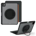 iPad Pro 11 2024/2025 TU3607P Taustavalaistu magneettinen näppäimistökotelo, jossa on 360 kääntyvä jalusta - musta