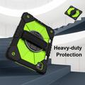 iPad Pro 11 (2024) Heavy Duty 360 Suojakotelo Käsihihnalla - Vihreä