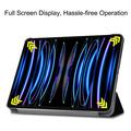 iPad Pro 11 (2024) Tri-Fold Sarjan Smart Lompakkokotelo - Don\'t Touch Me