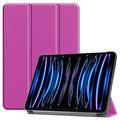 iPad Pro 11 2024/2025 Tri-Fold Sarjan Smart Lompakkokotelo - Violetti