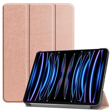 iPad Pro 11 (2024) Tri-Fold Sarjan Smart Lompakkokotelo - Ruusukulta