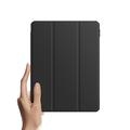 iPad Pro 12.9 2022/2021/2020/2018 Dux Ducis Toby Tri-Fold Älykäs Lompakkokotelo - Musta