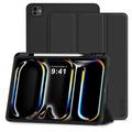 iPad Pro 13 2024/2025 Tech-Protect SmartCase Pen Tri-Fold Folio kotelo - Musta