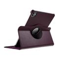 iPad Pro 13 (2024) 360 Pyörivä Folio-kotelo - Tumma violetti