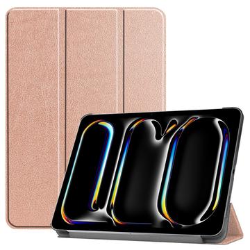 iPad Pro 13 (2024) Tri-Fold Sarjan Smart Lompakkokotelo - Ruusukulta