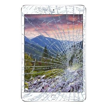iPad Mini 3 Näytön Lasin ja Kosketusnäytön Korjaus - Valkoinen