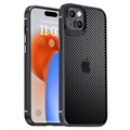 iPhone 15 iPaky Hybridikotelo - Hiilikuitu - Musta