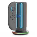 iPega PG-SW2051 4-paikkainen Nintendo Switch 2 Joy-Con -latausteline - musta