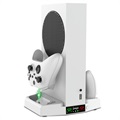 iPega XBS011 Xbox Series S Latausasema Jäähdyttimellä - Valkoinen