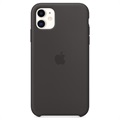 iPhone 11 Apple Silikonikotelo MWVU2ZM/A - Musta