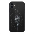 iPhone 11:n Takakannen Korjaus - Vain lasi - Musta