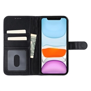 iPhone 11 MyTPhone CardMate Nahkainen lompakkokotelo - Musta