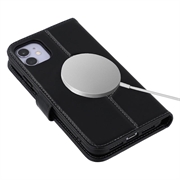 iPhone 11 MyTPhone CardMate Nahkainen lompakkokotelo - Musta