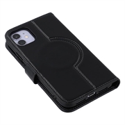 iPhone 11 MyTPhone CardMate Nahkainen lompakkokotelo - Musta