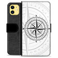 iPhone 11 Premium Lompakkokotelo - Kompassi