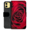 iPhone 11 Premium Lompakkokotelo - Ruusu
