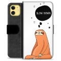 iPhone 11 Premium Lompakkokotelo - Slow Down