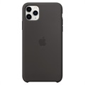 iPhone 11 Pro Max Apple Silikonikotelo MX002ZM/A - Musta