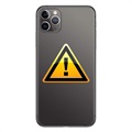 iPhone 11 Pro Max Takakannen Korjaus - sis. kehys - Musta