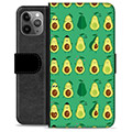 iPhone 11 Pro Max Premium Lompakkokotelo - Avokado-kuvio