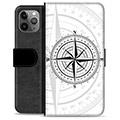 iPhone 11 Pro Max Premium Lompakkokotelo - Kompassi