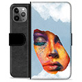 iPhone 11 Pro Max Premium Lompakkokotelo - Kasvomaali
