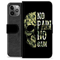 iPhone 11 Pro Max Premium Lompakkokotelo - No Pain, No Gain