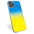 iPhone 11 Pro Max TPU Kotelo Ukrainan Lippu - Kaksisävyinen