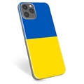 iPhone 11 Pro Max TPU Kotelo Ukrainan Lippu - Keltainen ja vaaleansininen