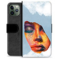 iPhone 11 Pro Premium Lompakkokotelo - Kasvomaali