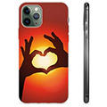iPhone 11 Pro TPU Suojakuori - Sydän Siluetti