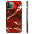 iPhone 11 Pro TPU Suojakuori - Punainen Marmori