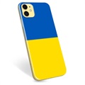 iPhone 11 TPU Kotelo Ukrainan Lippu - Keltainen ja vaaleansininen