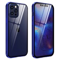 iPhone 12/12 Pro Magneettikotelo Panssarilasisella - Sininen
