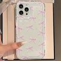 iPhone 12/12 Pro Ruseteilla Varustettu TPU-kotelo - vaaleanpunainen / kirkas