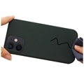 iPhone 12 Mini Nestemäinen Silikoni Suojakuori - MagSafe-yhteensopiva - Tummanvihreä