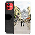 iPhone 12 mini Premium Lompakkokotelo - Italialainen Katu