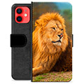 iPhone 12 mini Premium Lompakkokotelo - Leijona
