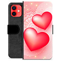 iPhone 12 mini Premium Lompakkokotelo - Rakkaus