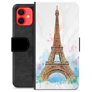 iPhone 12 mini Premium Lompakkokotelo - Pariisi