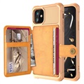 iPhone 12 Mini TPU-kotelo Korttikotelolla (Avoin pakkaus - Erinomainen) - Kulta