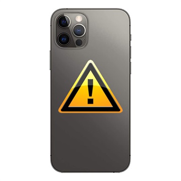 iPhone 12 Pro Takakannen Korjaus - sis. kehys - Musta