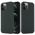 iPhone 12/12 Pro Nestemäinen Silikoni Suojakuori - MagSafe-yhteensopiva - Tummanvihreä